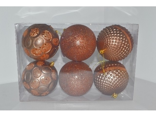 Набор шаров 6 шт  / 10 см. LRE1006-54/186